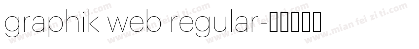graphik web regular字体转换